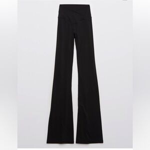 Aerie Real Me High Waisted Crossover Flare Leggings